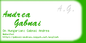 andrea gabnai business card